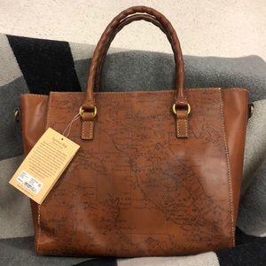 Patricia Nash Mariola signature Map satchel